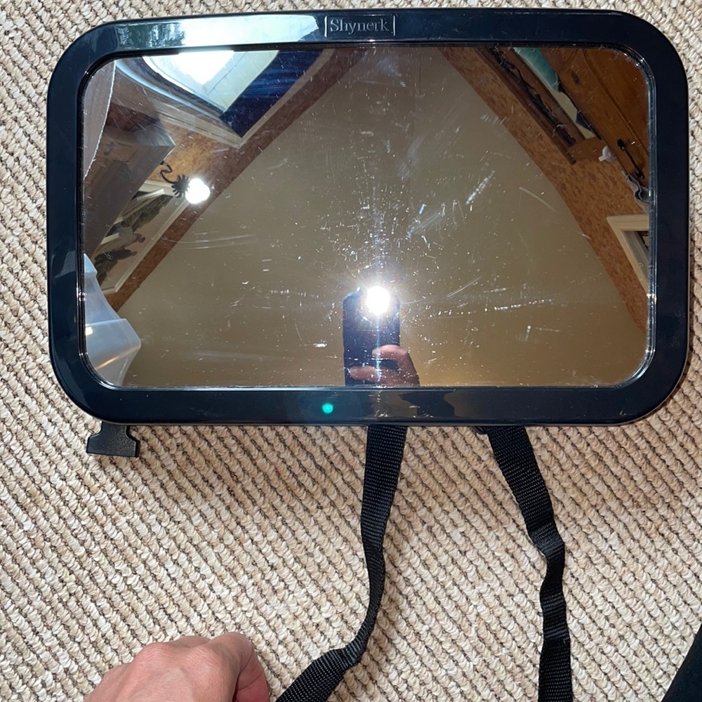 Baby mirror for car for rear facing car seat
